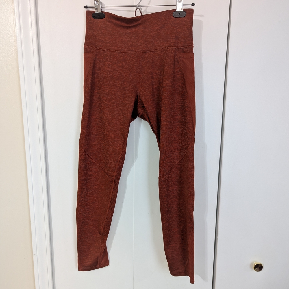 Rust Red High-Waisted Leggings